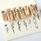 8 Pcs Vintage Wooden Rubber Stamps for Crafting Plant Stamps Flower Stamps Floral Stamps Decorative Stamps Set